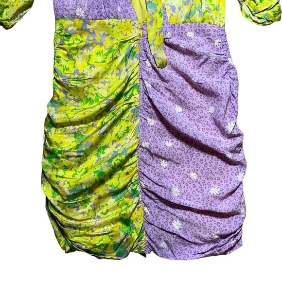 For Love & Lemons Dubois Mixed Print Freedom Floral Mini Dress US S - Picture 9 of 10